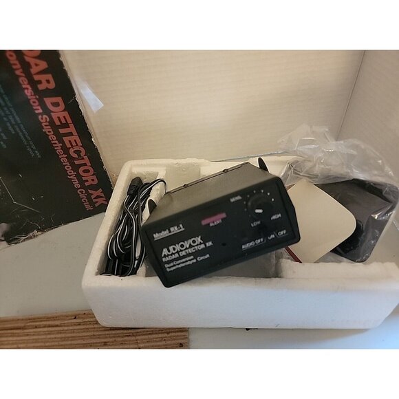 Vintage Audiovox RX-1 Radar Detector K Band X Band Audio New In Box - Picture 4 of 4